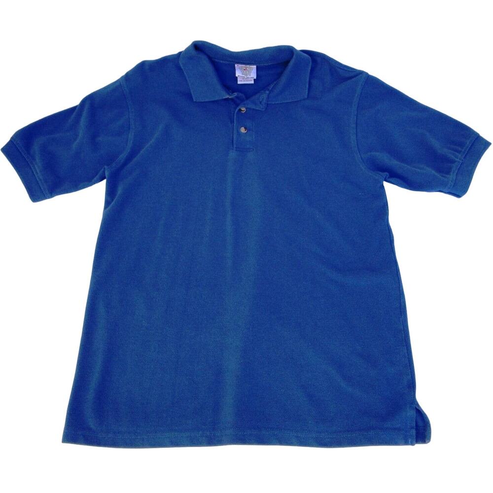 Beyond the Limit Men’s Polo Shirt Blue Short Sleeved Size Medium Preppy Casual